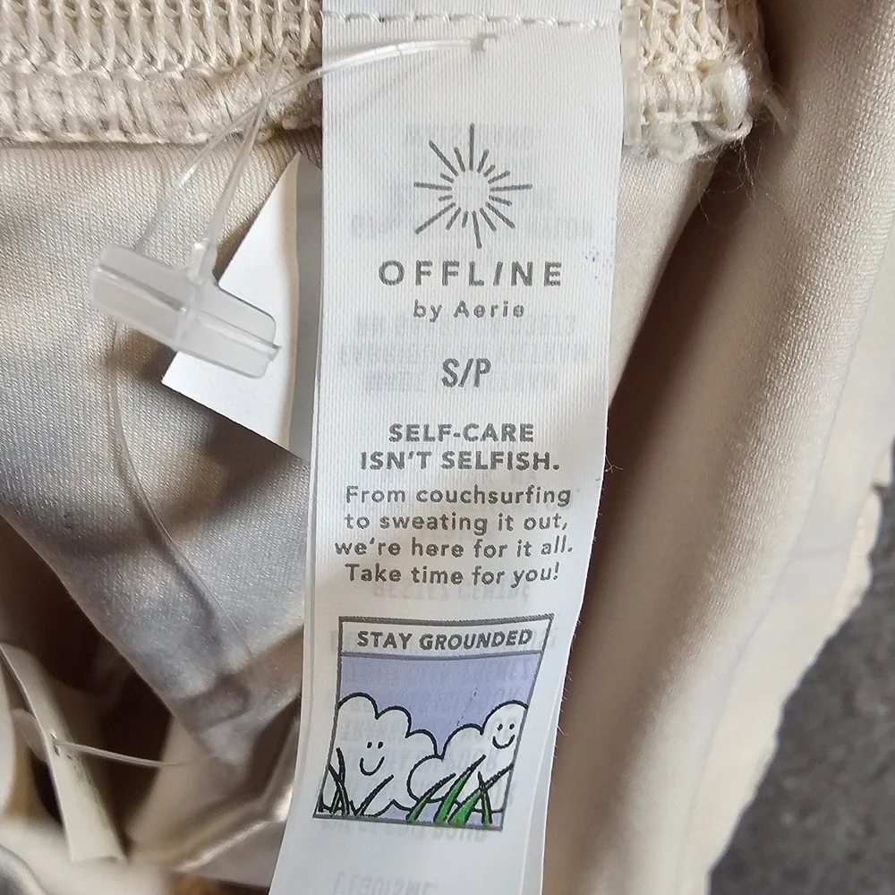 OFFLINE by Aerie Real Me Lace Skort Cream Ruffle Tiered Mini Skirt Small NEW - Picture 3 of 12